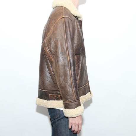 Vintage B-3 Mouton Leather Jacket