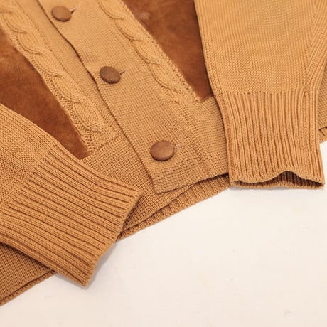 Vintage Wool Nuback  Cardigan