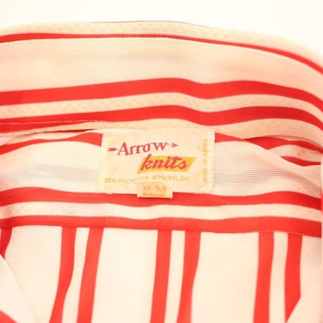70's Arrow Striped Polyester L/S Shirt