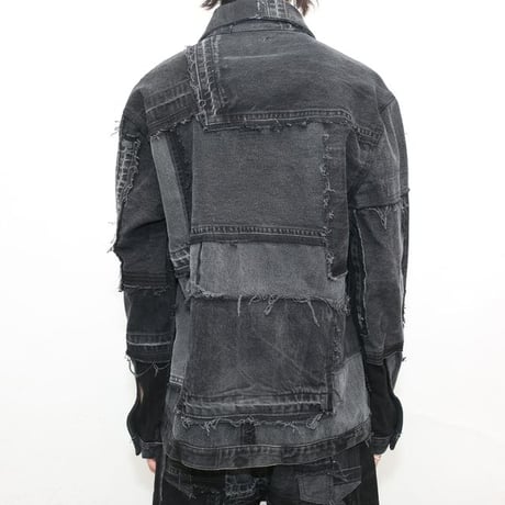 Levi's Patchwork Remake Black Denim Jacket