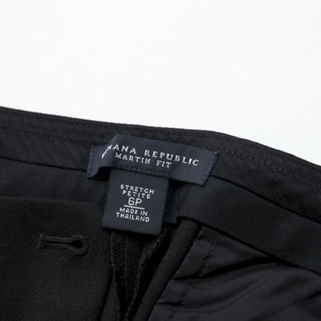 Black Flared Slacks Pants