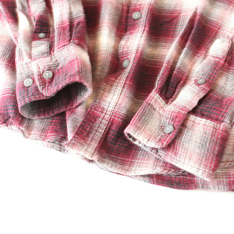 Ombre Checker Flannel Shirt