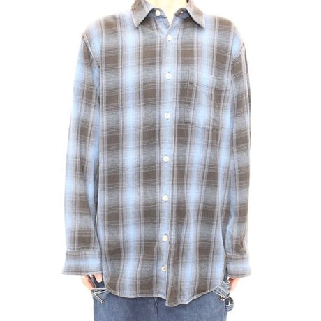 Gap Ombre Check Flannel Shirt