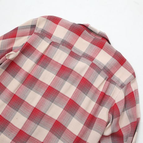 50-60's Open Collar Rayon Shirt