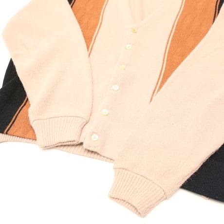 Vintage Stripe Pattern Knit Cardigan