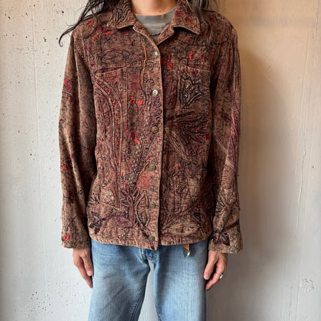 Chico's Design Embroidery Tracker Jacket