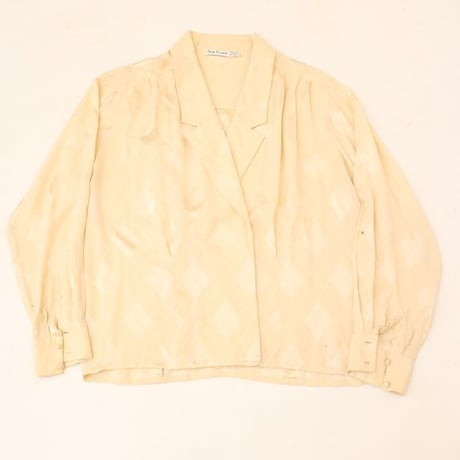 Argyle Pattern Silk Tops