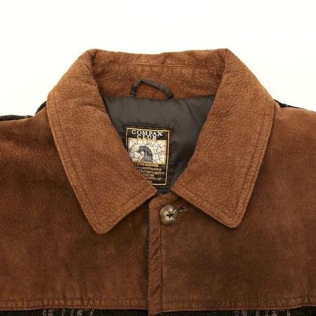 Velour Knit × Suede Coat