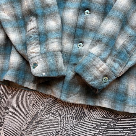 60s Pendleton Ombre Plaid Loop Shirt