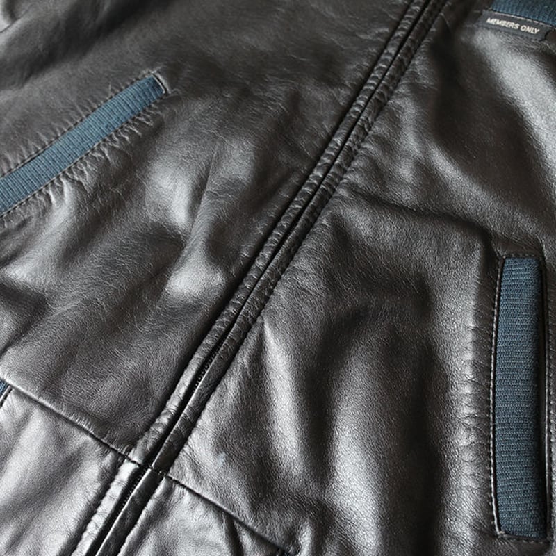 80s Members Only Leather Jacket | Strato