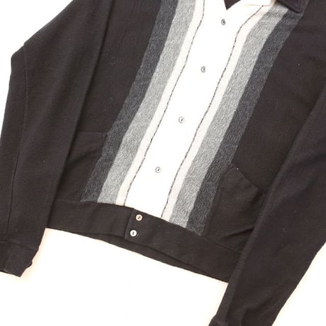 Vintage Open Collared Knit Jacket