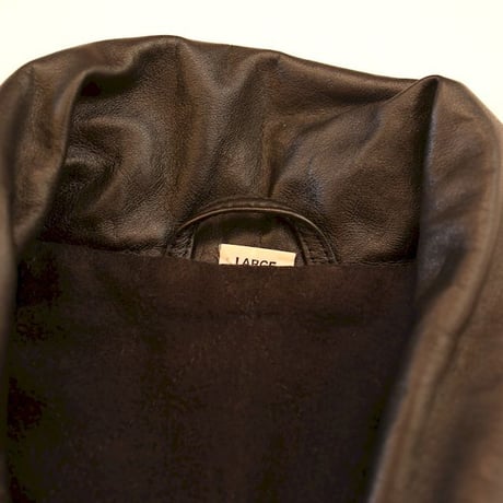 Black Leather Hooded Coat