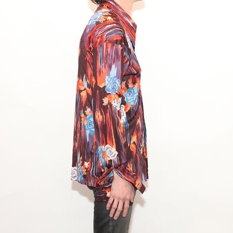 Vintage Flower Pattern Shirt