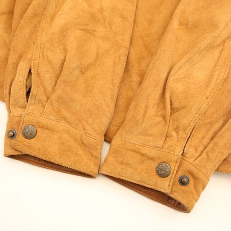 Weatherproof Suede Leather Jacket Loose Silhouette