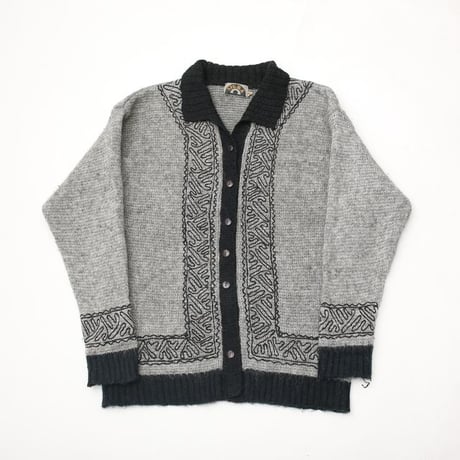 Mohair Blend Wool Knit Cardigan