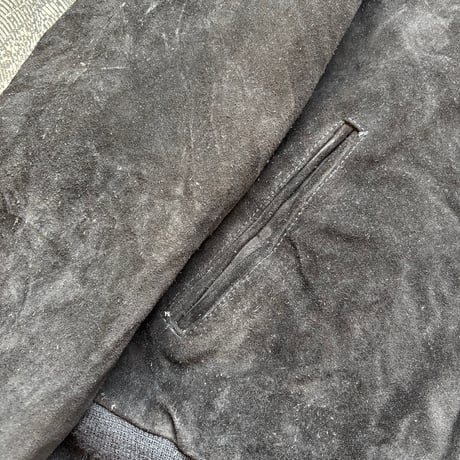 Schott Black Suede Jacket MADE IN USA