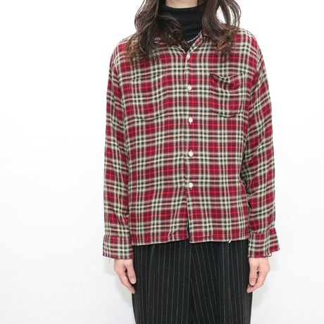 70's Town Craft Open Collared Rayon Shirt