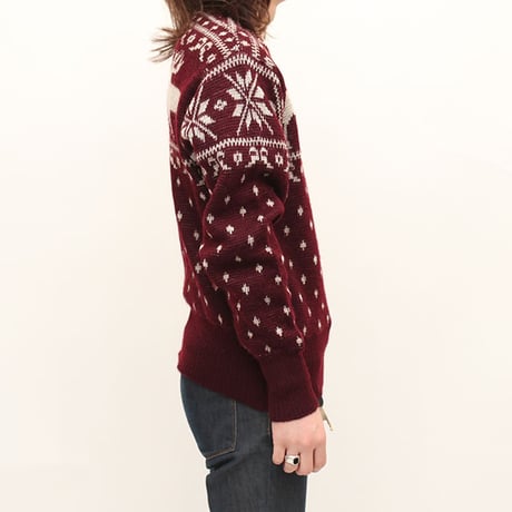 Vintage Jaquard Knit Sweter