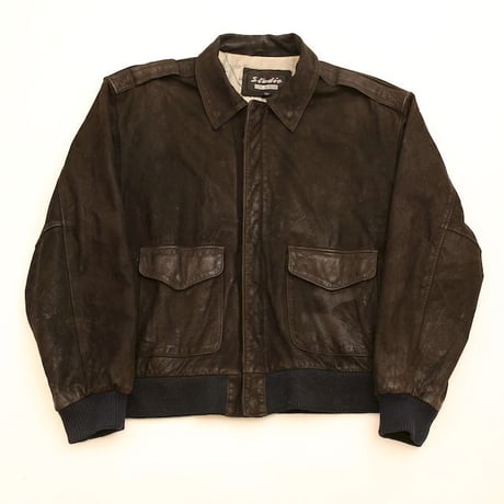 A-2 Type Nubuck Leather Jacket Black