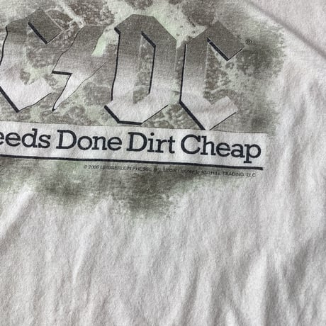 06' AC/DC "Dirty Dead Done Dirt Cheap" T-Shirt