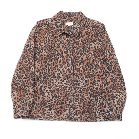 Vintage Leopard Trucker Jacket