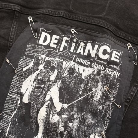 Levi's Black Denim Jacket Patch Remake