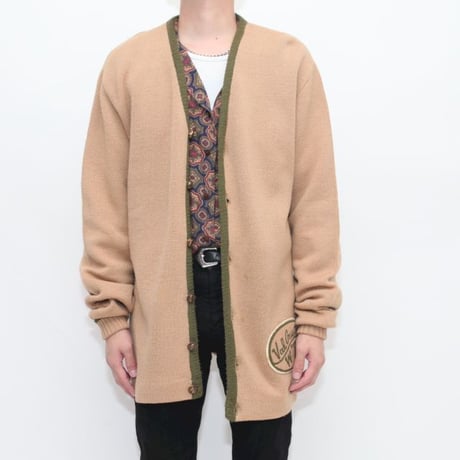 50's Allion Knit Lettered Cardigan