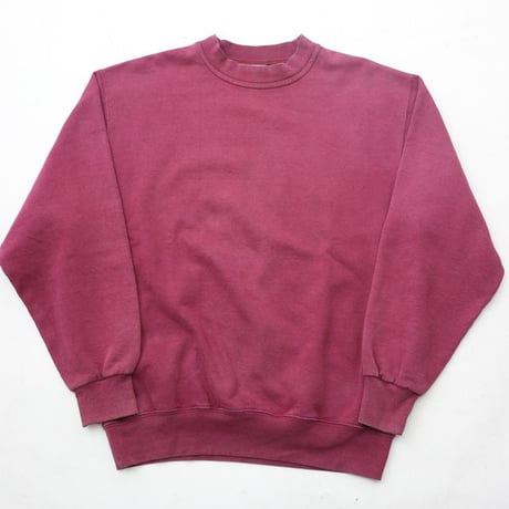 Mock Turtleneck Blank Sweat Shirt Faded Burgundy