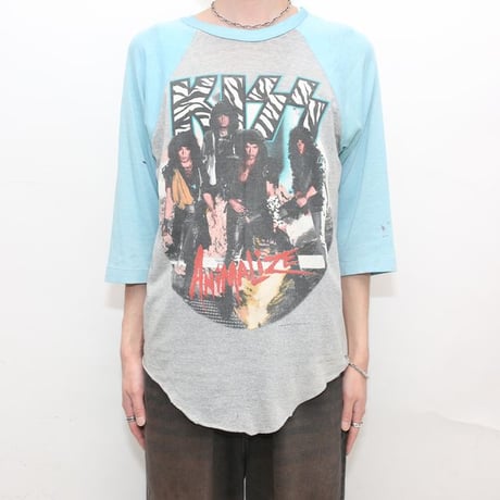 80's Kiss Tour T-Shirt Raglan Sleeves
