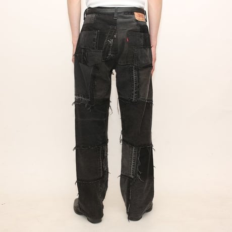 Levi's Patchwork Remake Black Denim Pants