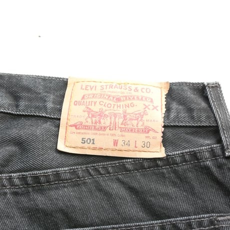 Levi's 501 Black Denim Pants MADE IN USA
