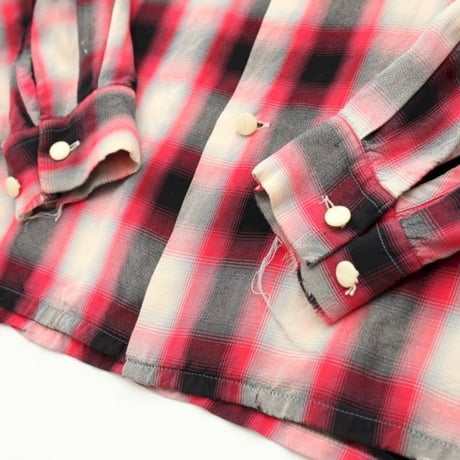 Rayon Ombre Check L/S Shirt