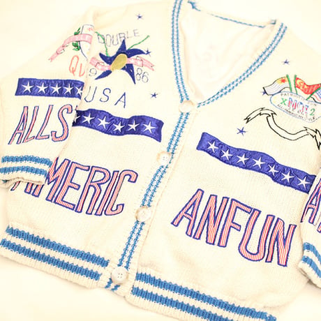 Vintage Funny Pattern Cardigan