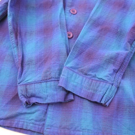 Ombre Check Pajama Set Up