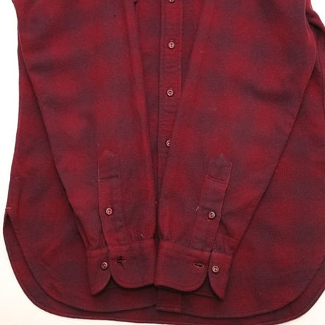 50s Pendleton Ombre Plaid Wool Shirt