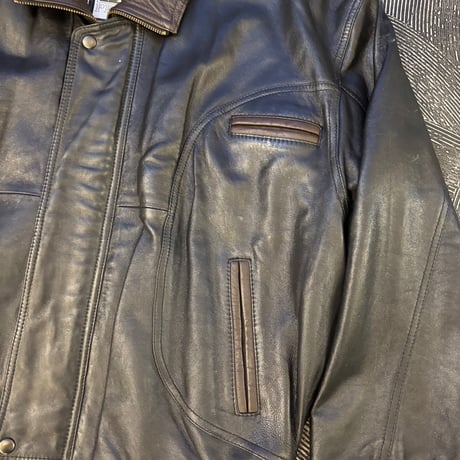 Via Nuova Pelle Stand Collared Leather Jacket