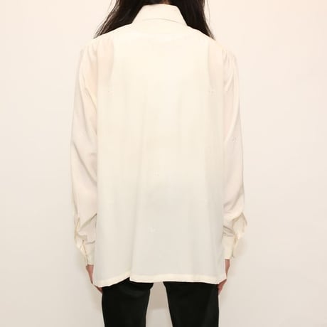 1970s Hand Embroidered 100% Pure Silk Shirt