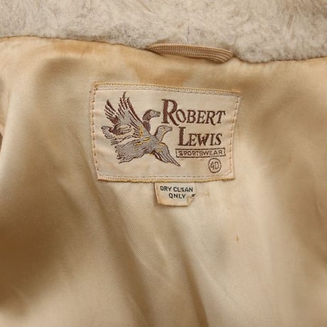 60's ROBERT LEWIS Fake Fur Coat