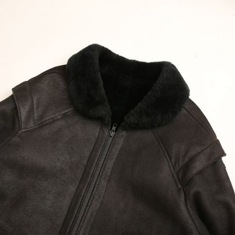 Vintage Black Mouton Jacket