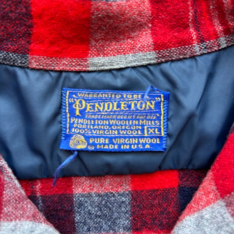 70s Pendleton Wool Plaid Loop Shirt