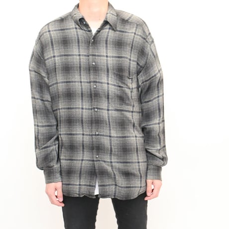Ombre Check Rayon Shirt