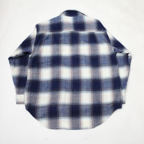 Ombre Plaid Flannel Zip Shirt