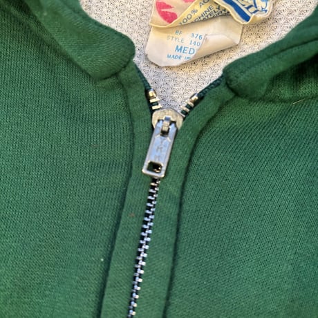 70s Thermal Lined Full Zip Sweat Hoodie MADE IN USA