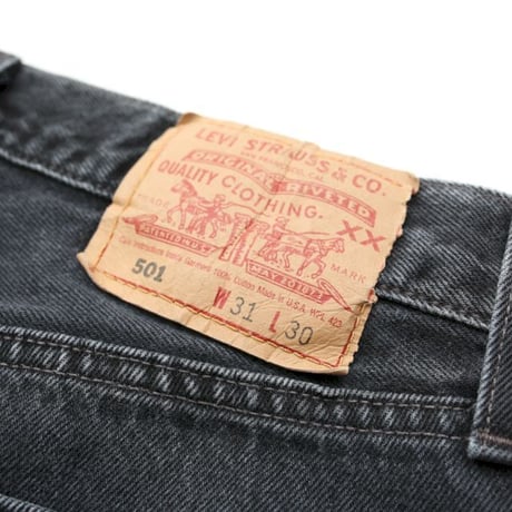 Levi's 501 Black Denim Pants MADE IN USA