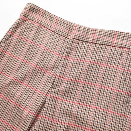 Gun Club Check Flared Slacks