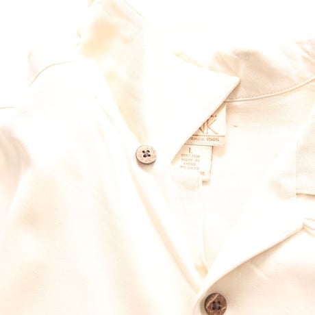 Open Collar Silk S/S Shirt