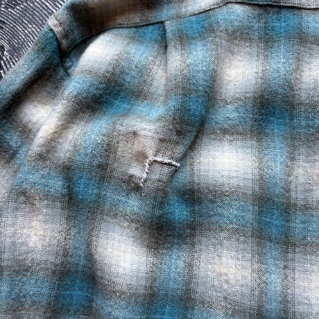 60s Pendleton Ombre Plaid Loop Shirt