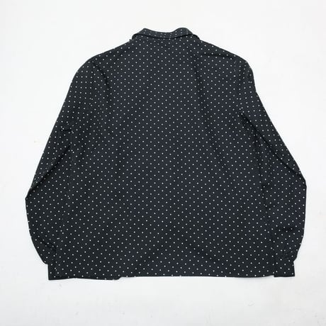 Dot Pattern Bow Tie Blouse