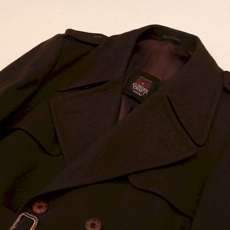 Euro Vintage Double Breasted Wool Coat