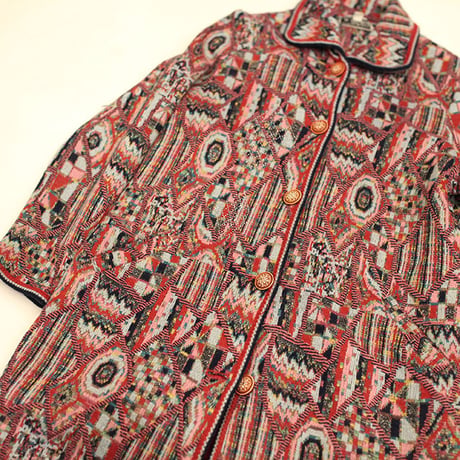 Ethnic Pattern Half Coat